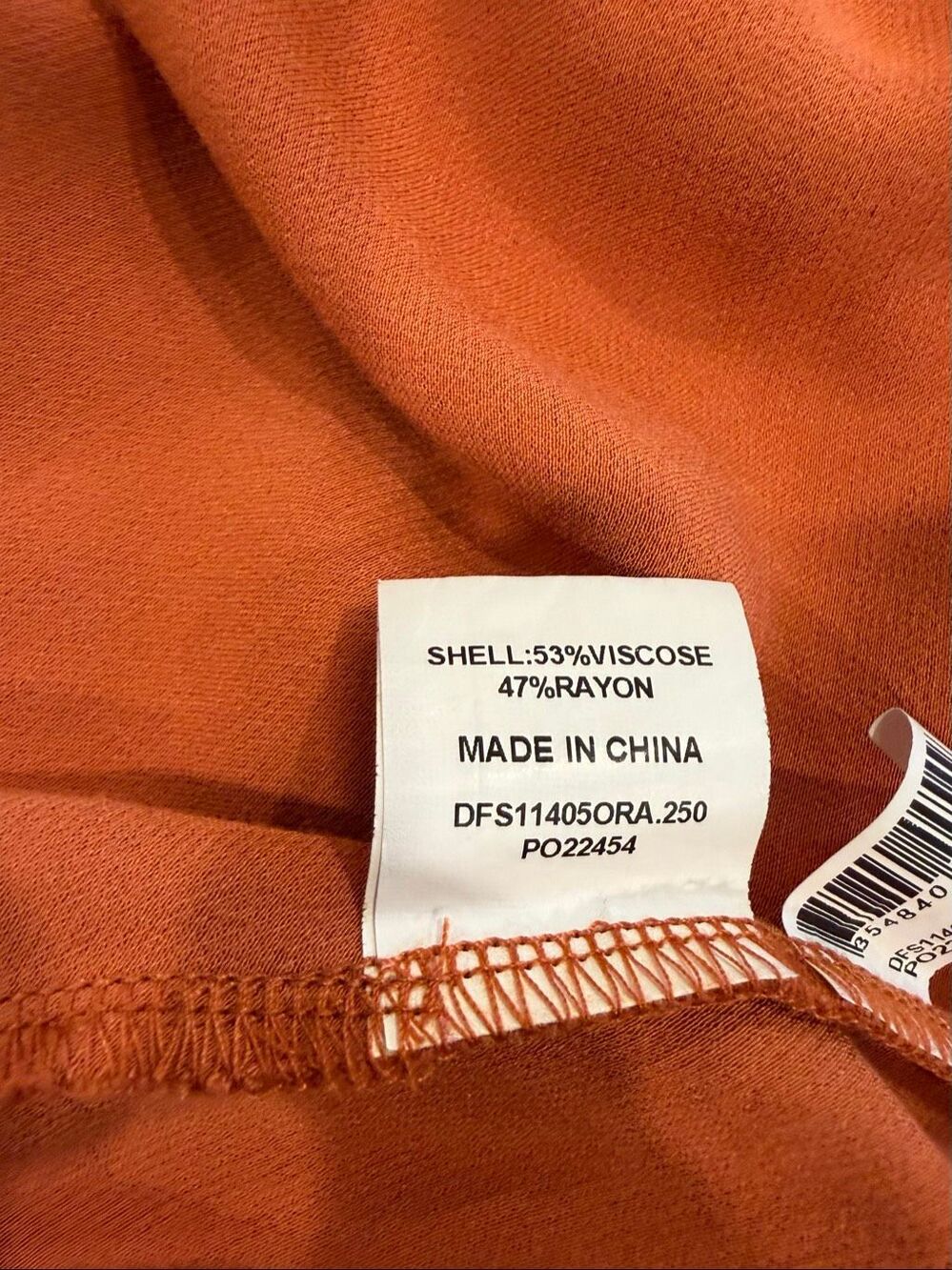 Dissh Charli Orange slip mini dress - Picture 5 of 5